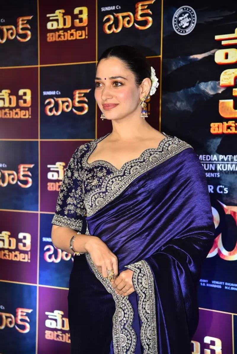 Telugu Actress Tamannaah Bhatia at Baak Movie Pre Release Event